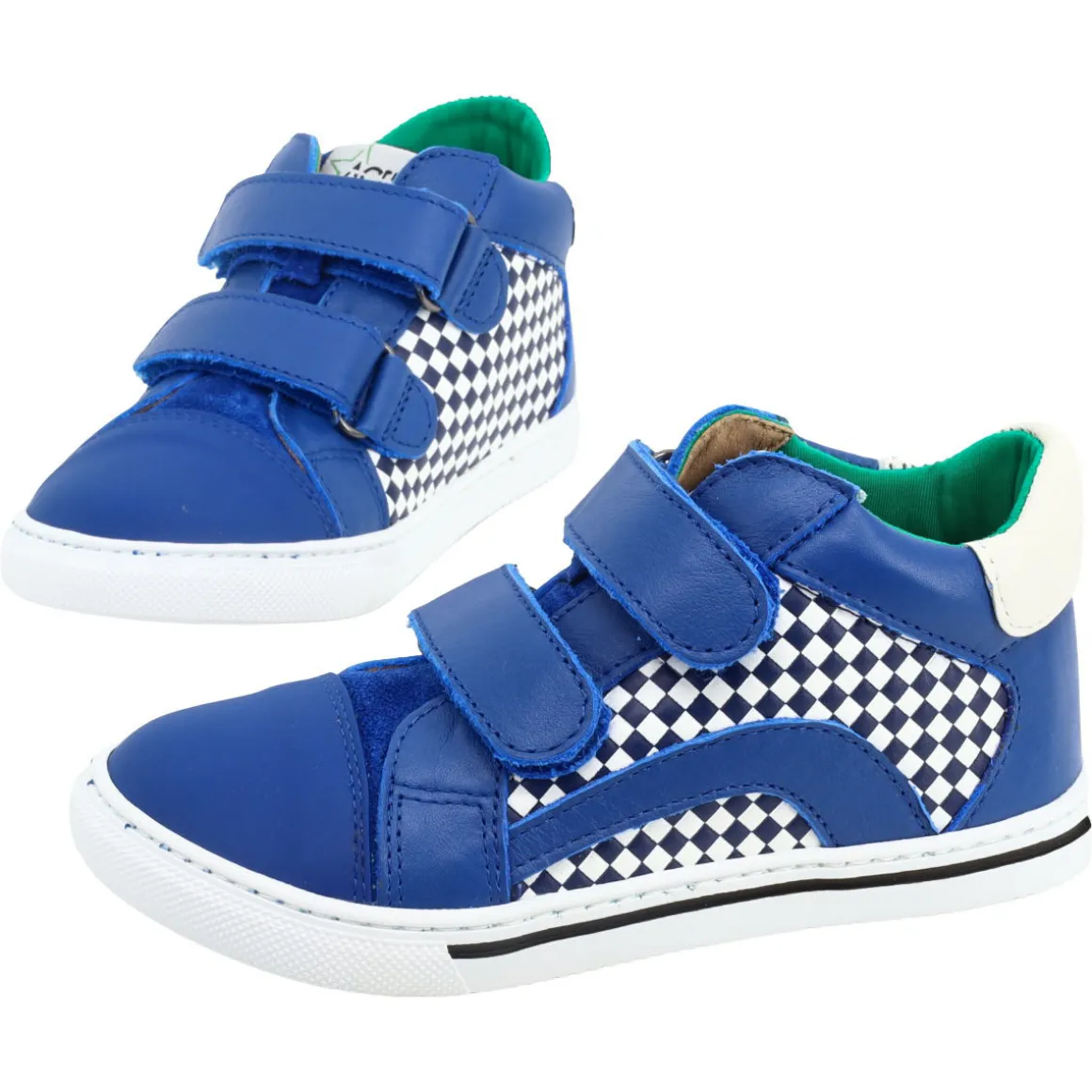Acebos ~ MidCut Klettschuh Leder ~ Cobalto