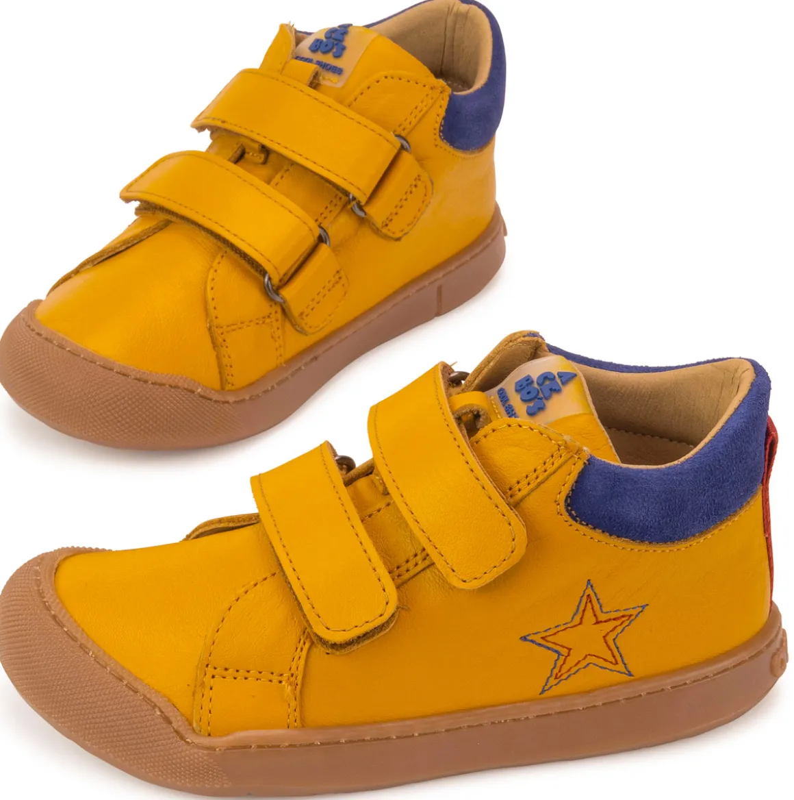 Acebos ~ MidCut Klettschuh Leder ~ Mustard