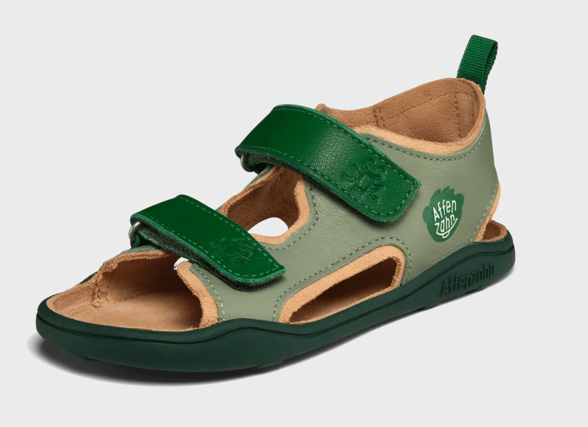 Affenzahn ~ Airy Leder Sandale ~ Frosch