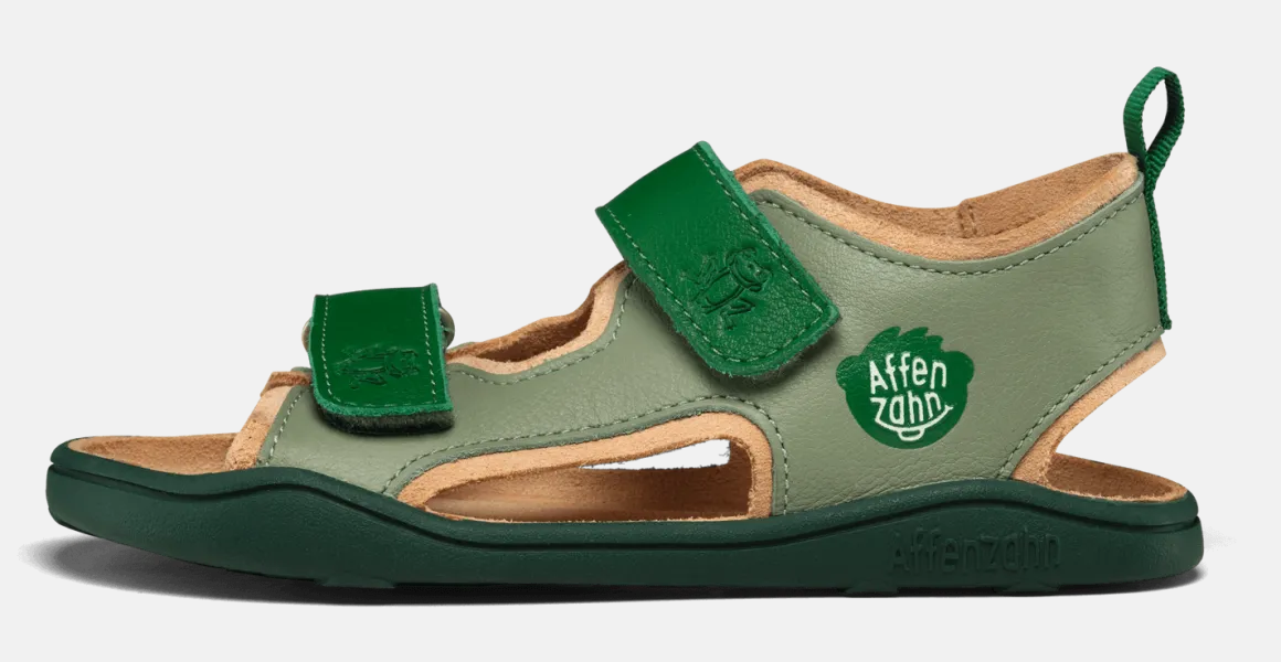 Affenzahn ~ Airy Leder Sandale ~ Frosch