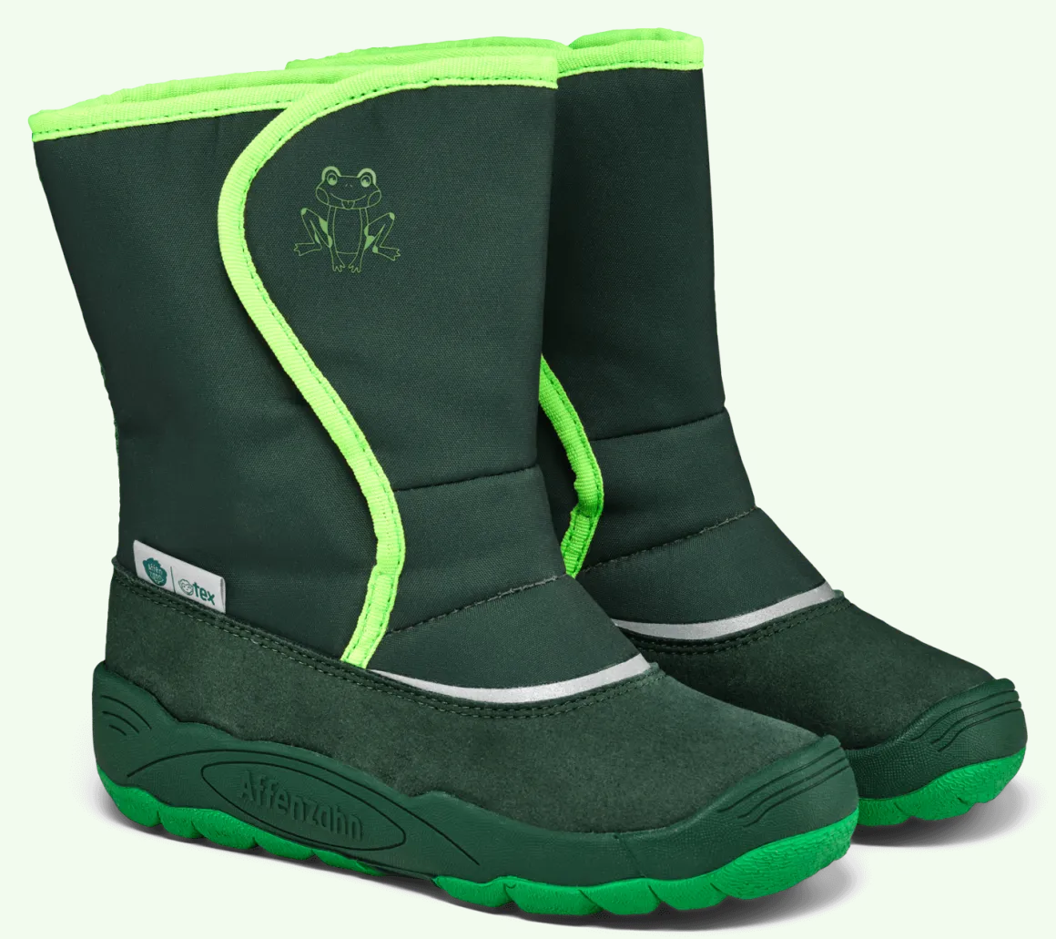 Affenzahn ~ Freezy Schneestiefel Vegan + TEX ~ Frosch