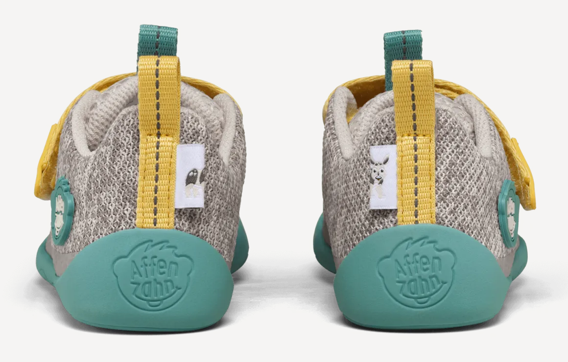 Affenzahn ~ Happy Knit Vegan LowCut Sneaker ~ Nashorn