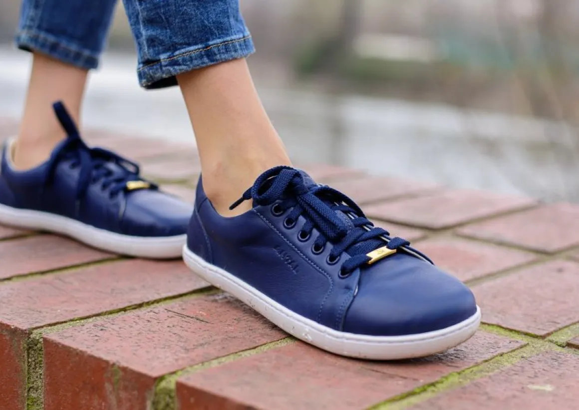 Antal ~ Amada Leder Sneaker ~ Navy