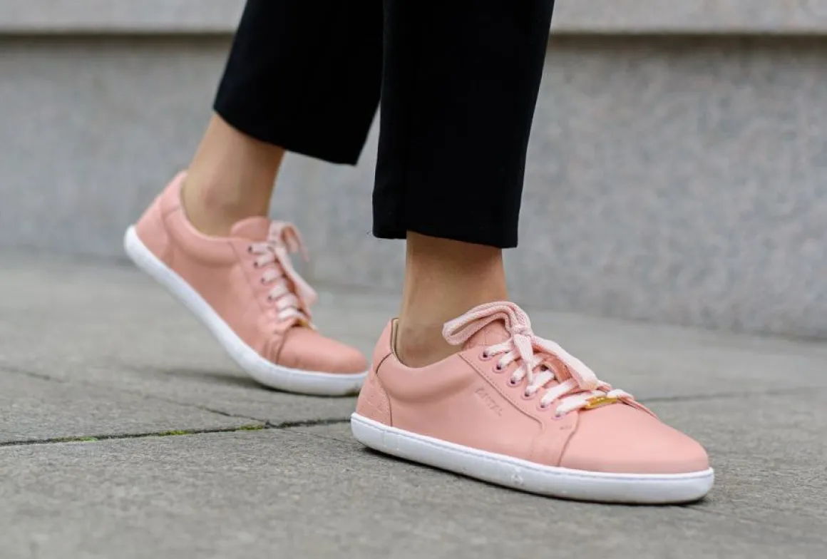 Antal ~ Amada Leder Sneaker ~ Pfirsich