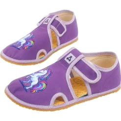 Antal ~ Rascal Hausschuh Slipper Textil ~ Einhorn Lila