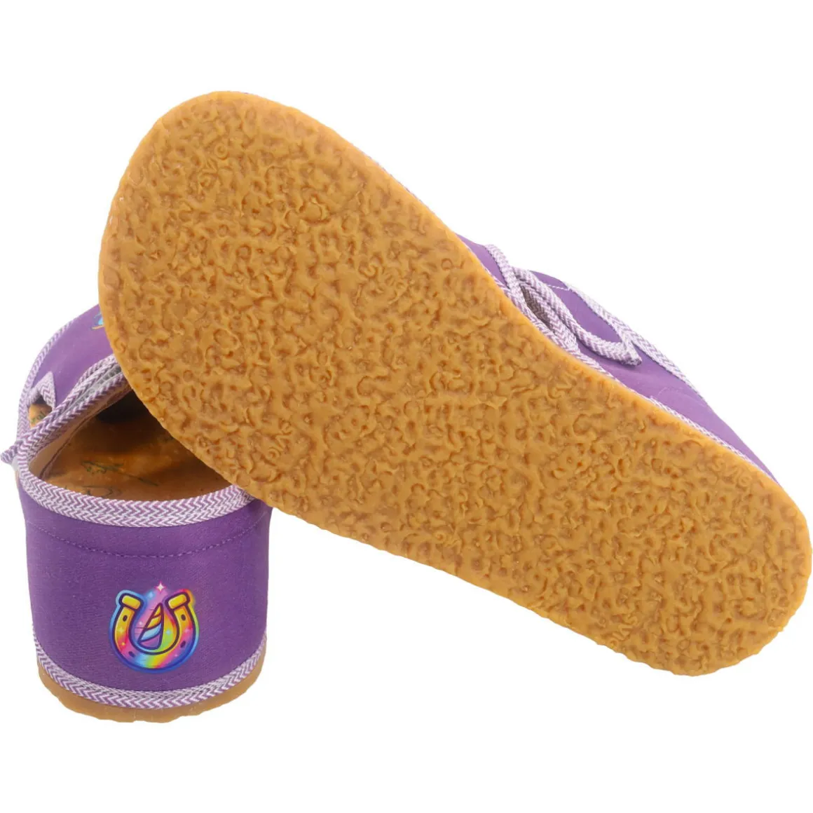 Antal ~ Rascal Hausschuh Slipper Textil ~ Einhorn Lila
