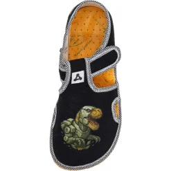 Antal ~ Rascal Hausschuh Slipper Textil ~ Mech-Rex Schwarz