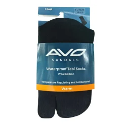 AVO ~ wasserdichte Tabi Socke ~ Black