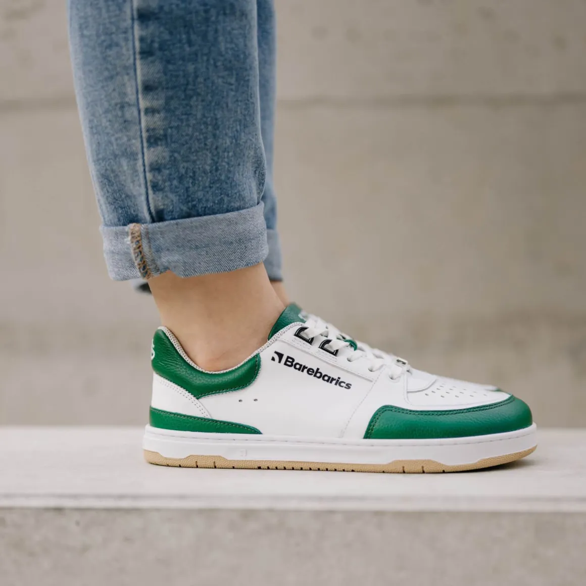 Barebarics ~ Wave ~ White & Dark Green