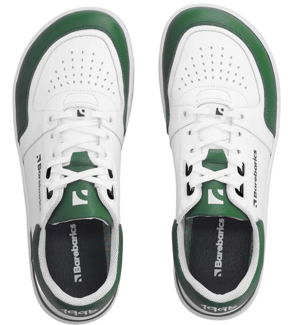 Barebarics ~ Wave ~ White & Dark Green