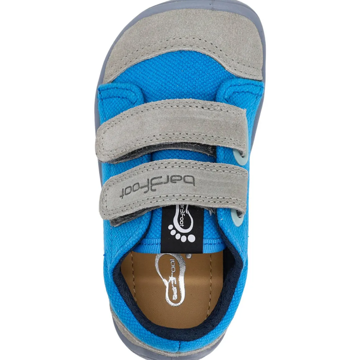 bar3foot Elf ~ Denver LowCut Sneaker ~ Blau/Grau