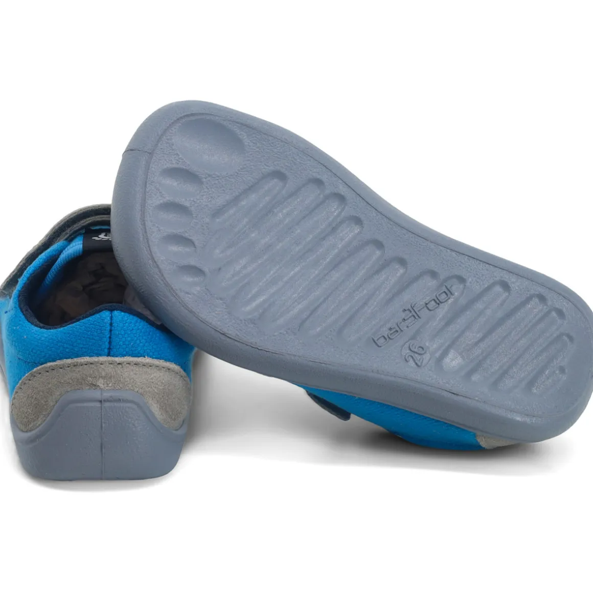 bar3foot Elf ~ Denver LowCut Sneaker ~ Blau/Grau