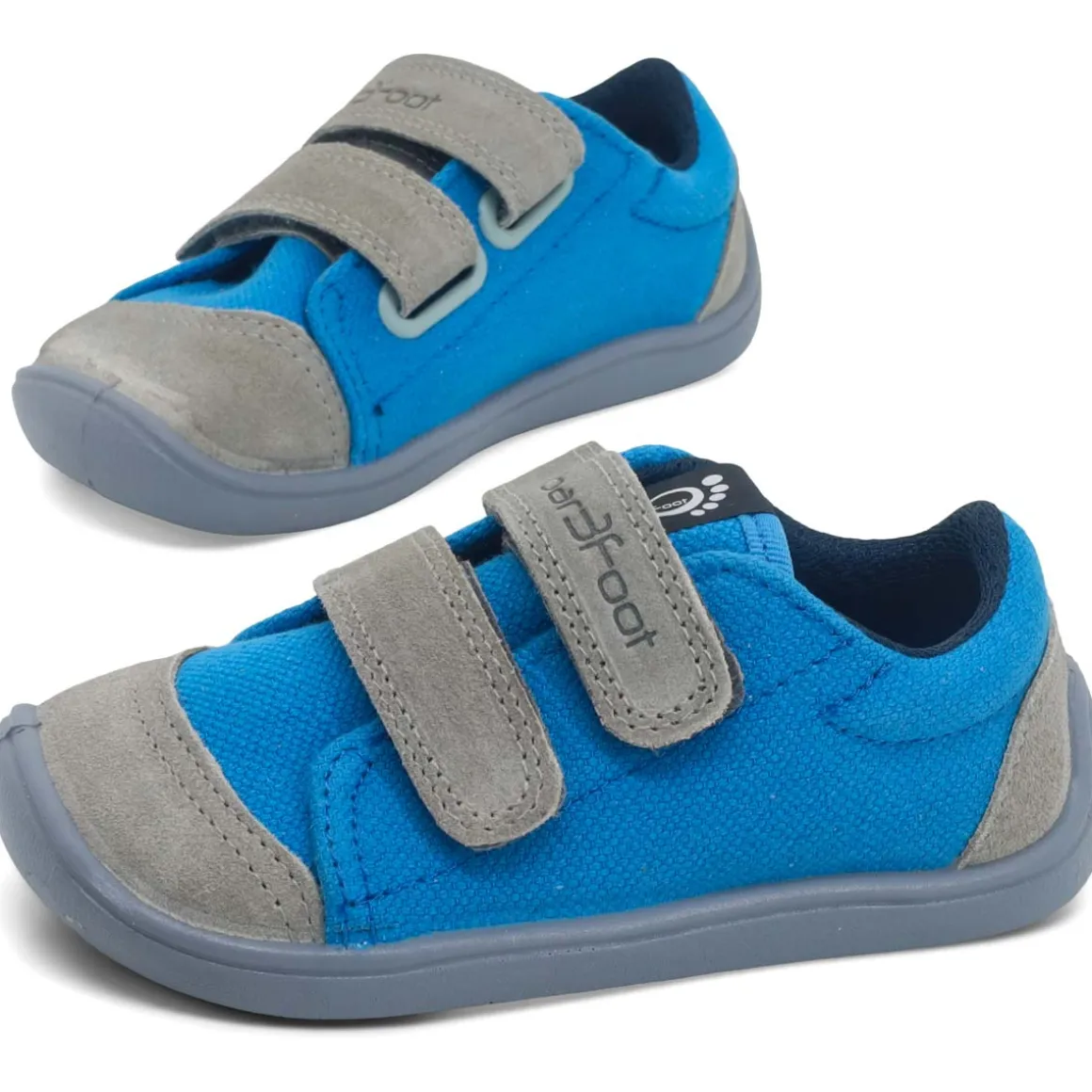 bar3foot Elf ~ Denver LowCut Sneaker ~ Blau/Grau