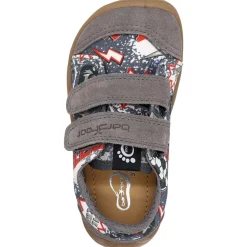bar3foot Elf ~ Denver LowCut Sneaker ~ Fußball Grau