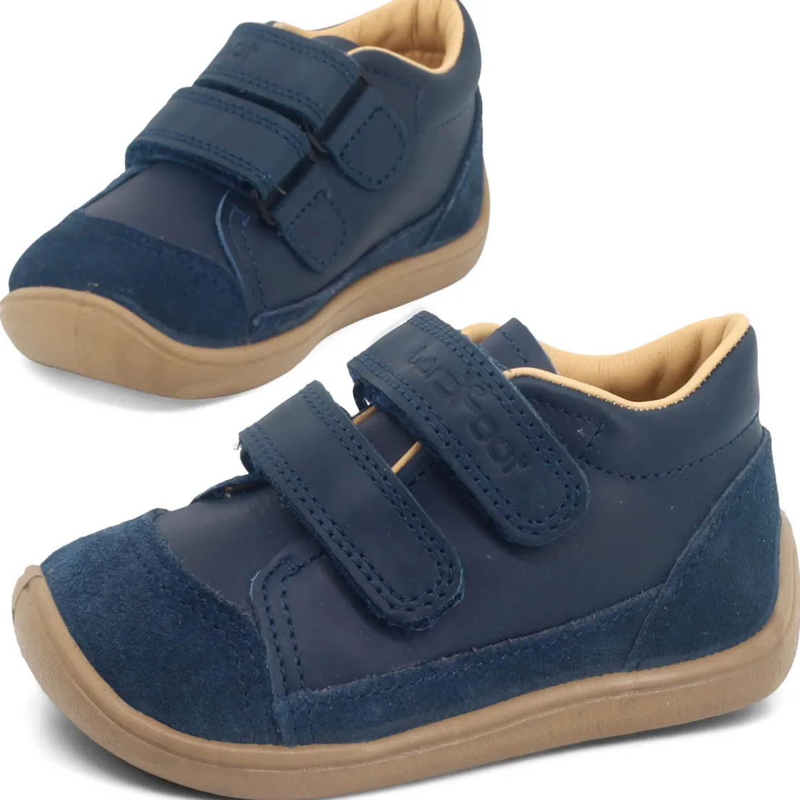 bar3foot Elf ~ Step Leder Sneaker ~ Navy