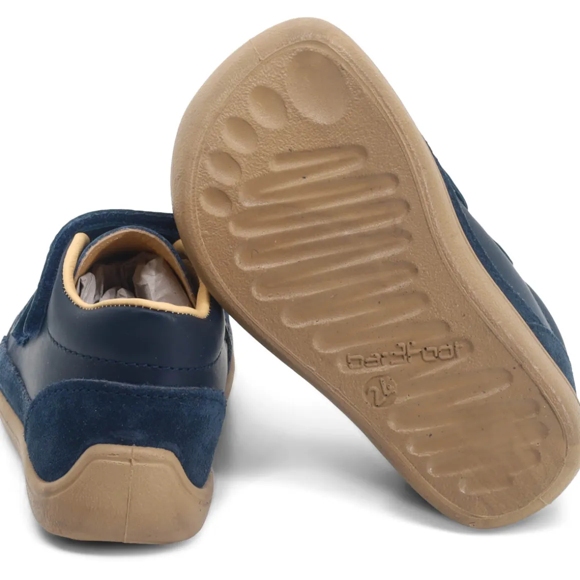 bar3foot Elf ~ Step Leder Sneaker ~ Navy