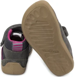 bar3foot Elf ~ Utah MidCut + Tex ~ Grau/Pink