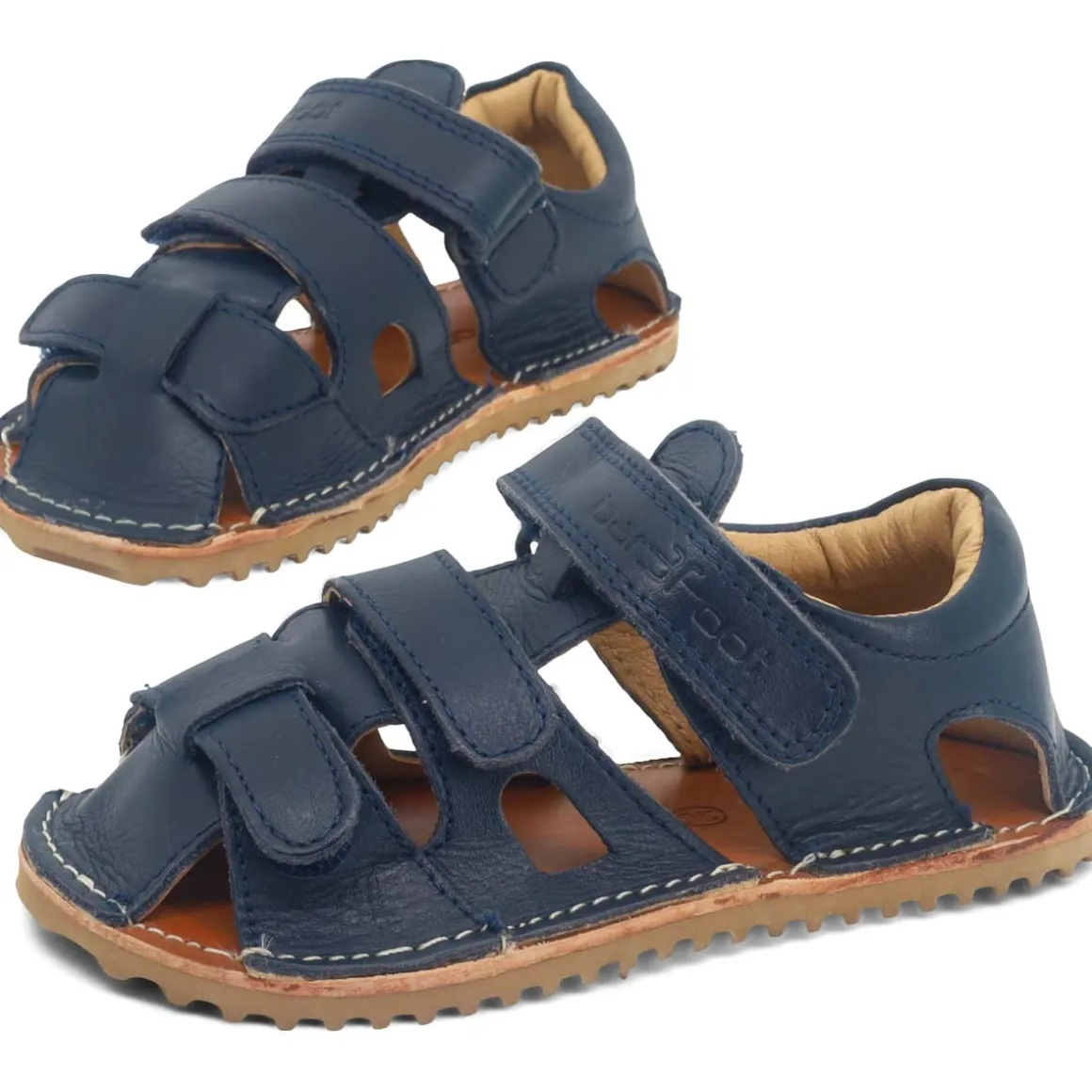 bar3foot Flex ~ Sunny Leder Sandale ~ Navy