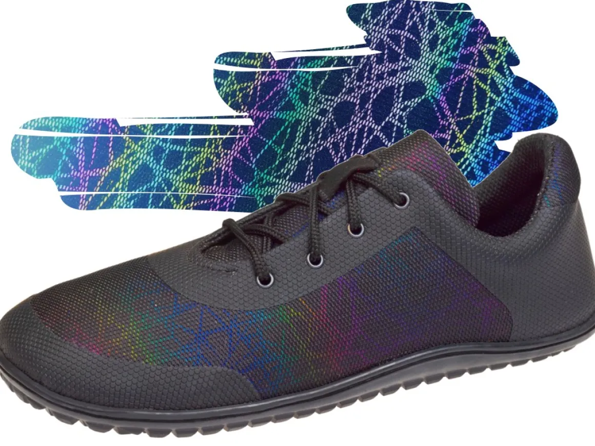 beda |a ~ LowCut Schnür-Sneaker Mesh ~ Daisy Reflective