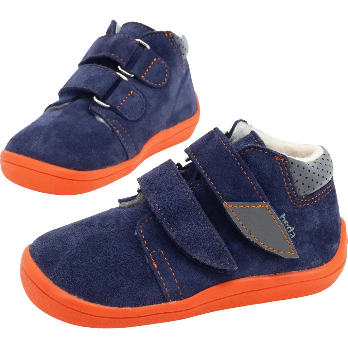 beda |v2 ~ MidCut Leder Winter + TEX ~ Blue Mandarine