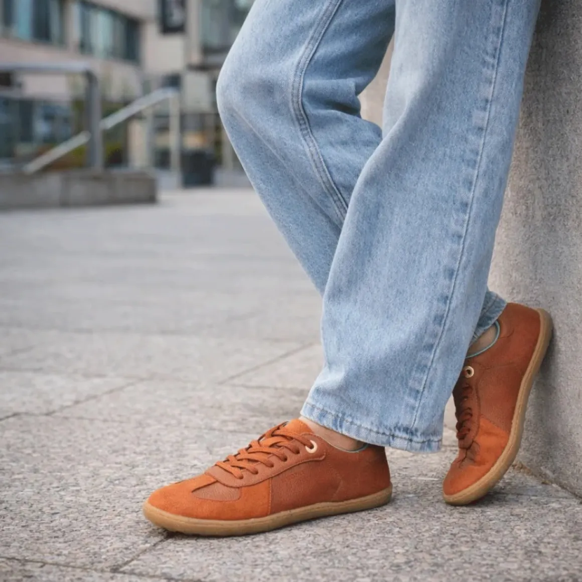 bLifestyle |a ~ Dünengras LowCut Leder Sneaker ~ Haselnuss