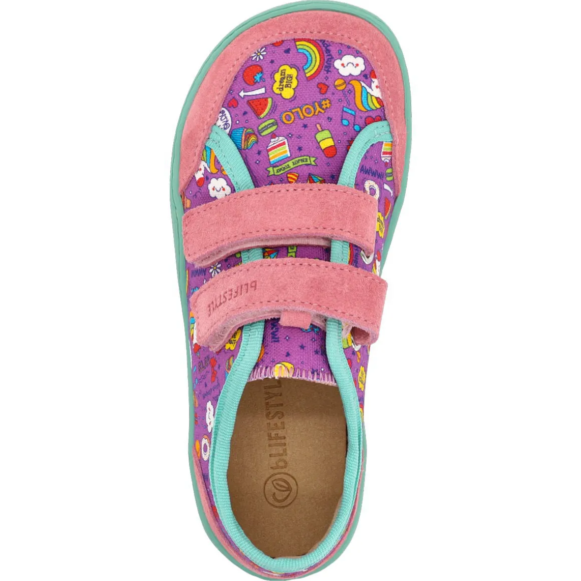 bLifestyle Fun ~ Nasenaffe LowCut Klettschuh ~ Wolkenrosa Einhorn