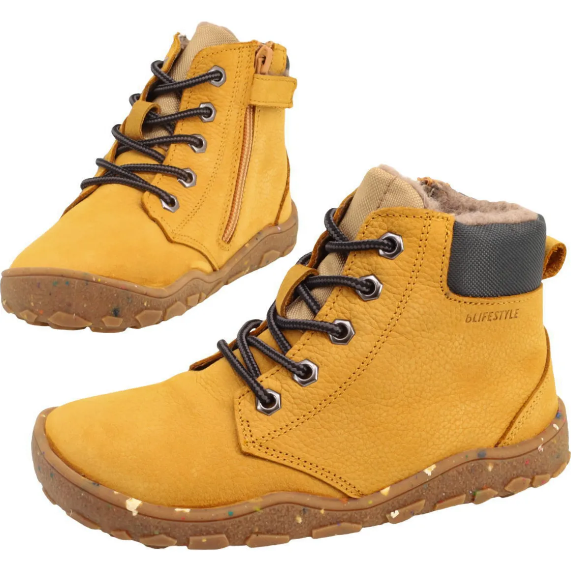 bLifestyle ~ Schwarzbär HighCut Schnürer Winter + TEX ~ Sand