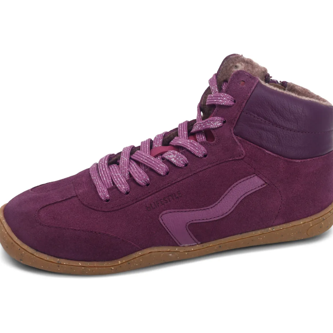 bLifestyle ~ Wildbiene Teens MidCut Schnürer Warm ~ Pflaume