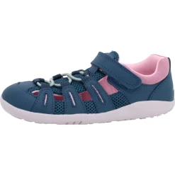 bobux kid+ ~ Summit Sandale ~ Tidal Teal & Pink Diamond