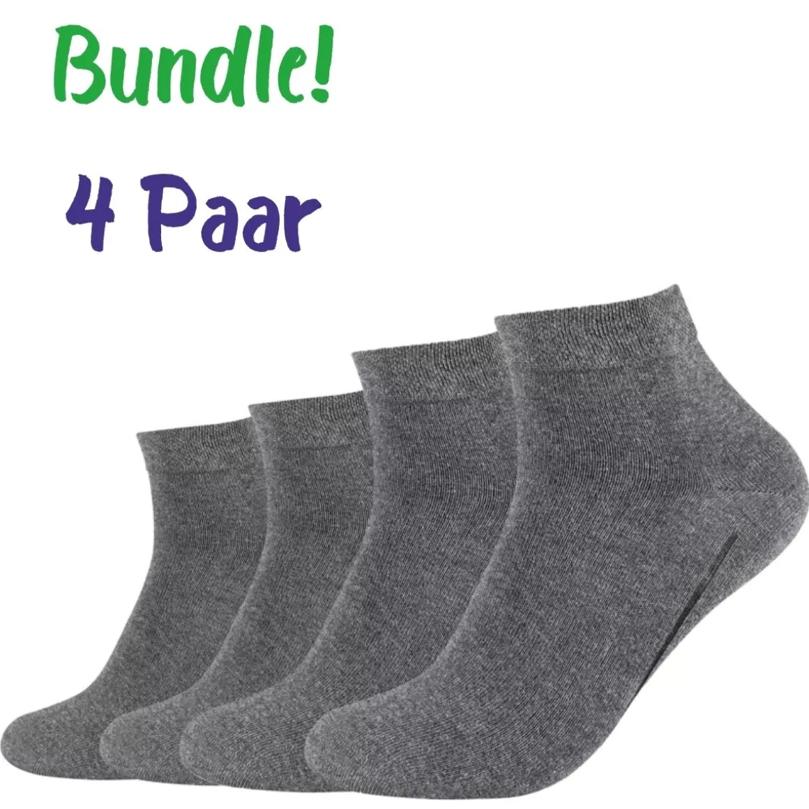 Camano ~ Bambussocke 4er Pack ~ Dark Grey