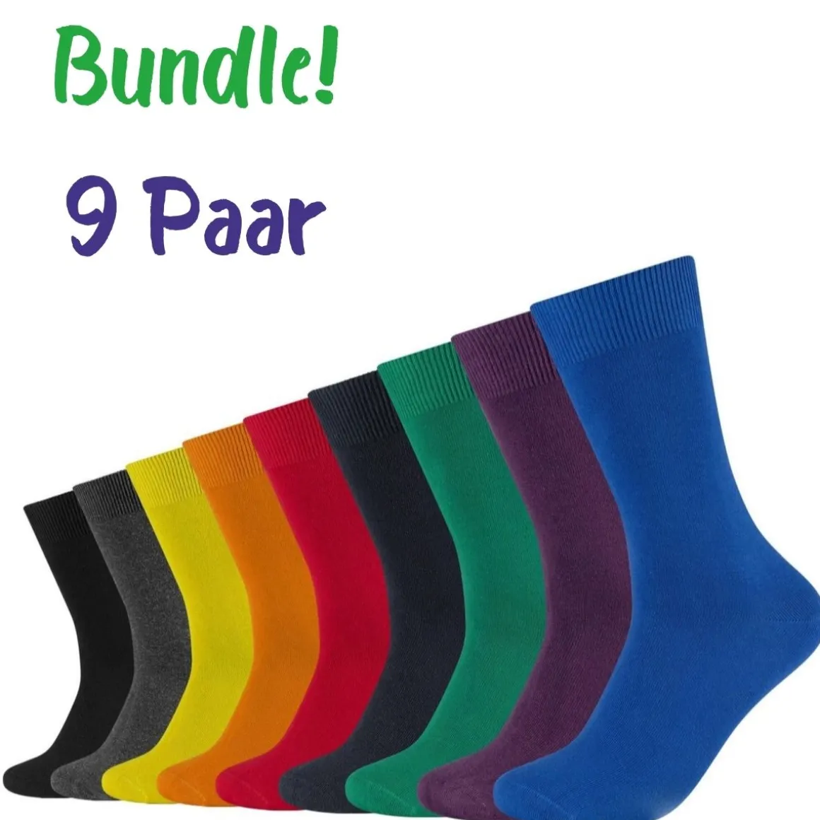 Camano ~ Baumwollsocke 9er Pack ~ Bunt