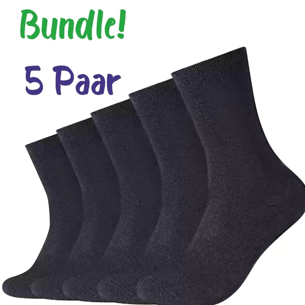 Camano ~ Classic Socken ~ 5er Pack schwarz