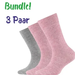 Camano kids ~ Kindersocke 3er Pack ~ mix rosa grau