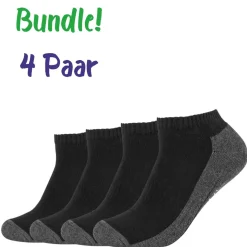 Camano ~ Sneakersocke Pro-Tex-Funktion 4er Pack ~ Black