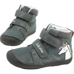 DD Step ~ HighCut Klettschuh Leder Glow in the Dark ~ Unicorn