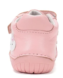DD Step ~ Leder MidCut Klettschuh UV ~ Pink Rainbow