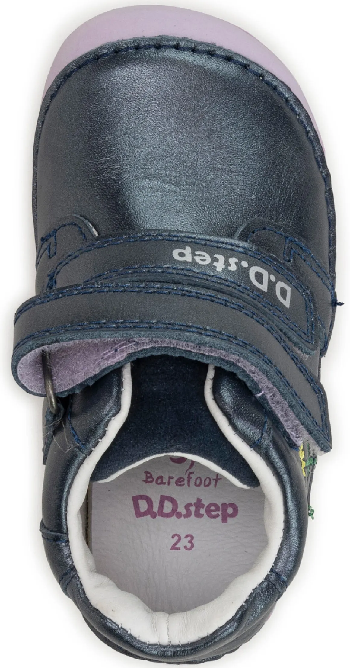 DD Step ~ MidCut Klettschuh Leder ~ Purple