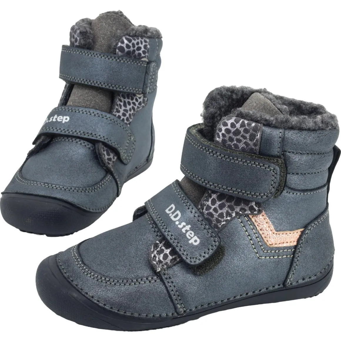 DD Step ~ Winterstiefel Klett ~ Silver & Gold Leo