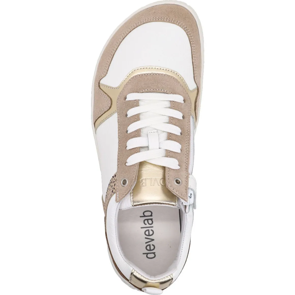 Develab |a ~ LowCut Sneaker Schnür ~ Beige Combi