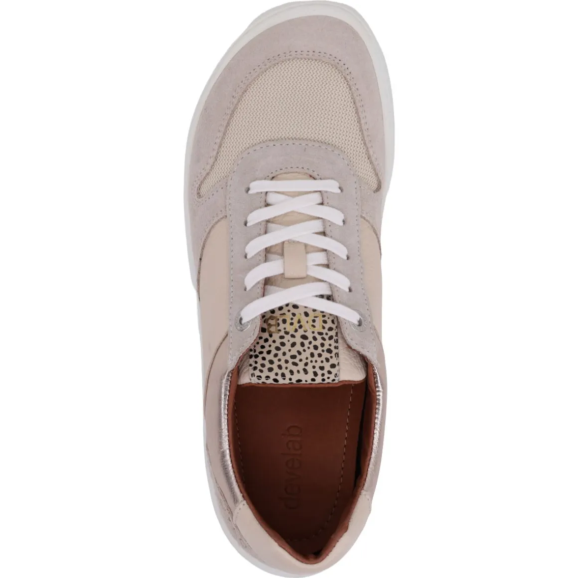 Develab |a ~ LowCut Sneaker Schnür ~ Beige Combi