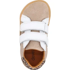 Develab ~ LowCut Leder Sneaker Klett ~ Leo Beige
