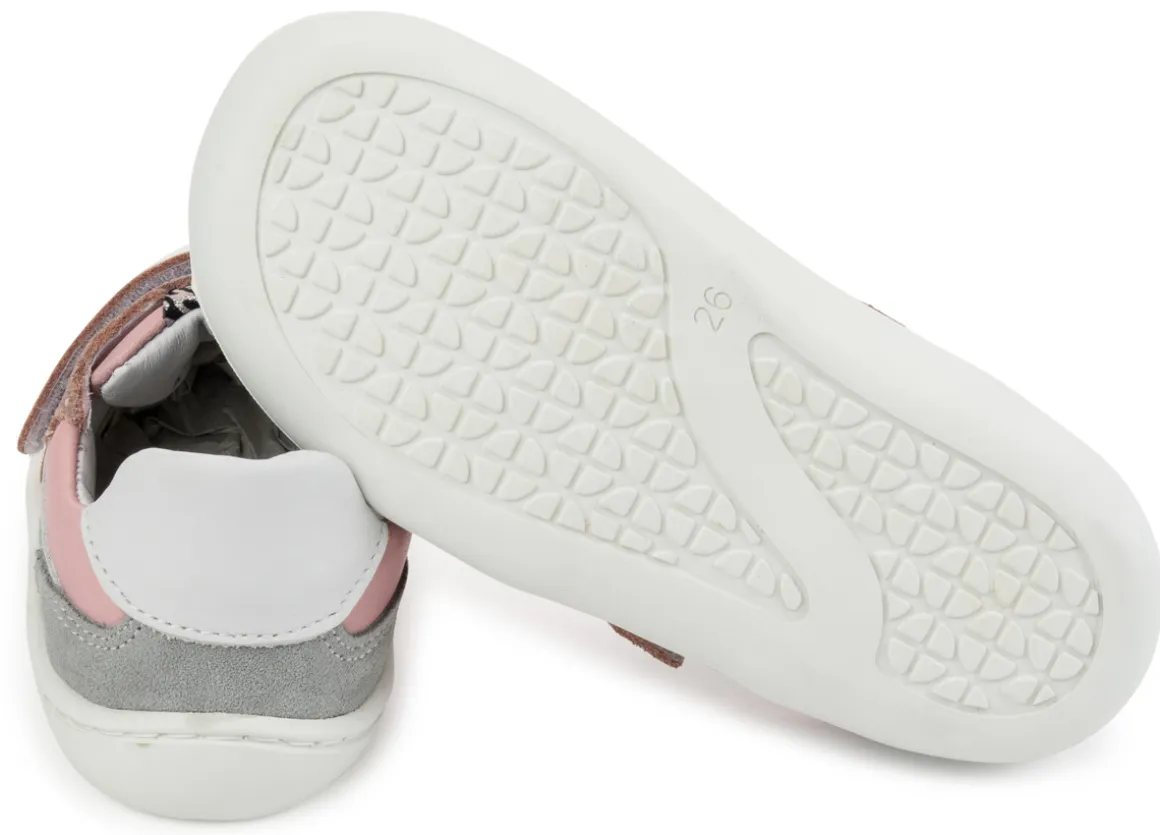 Develab ~ LowCut Sport Sneaker Klett ~ Pink Suede