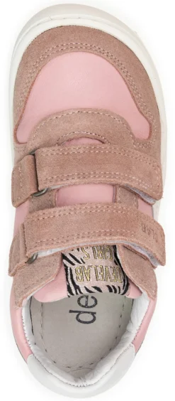 Develab ~ LowCut Sport Sneaker Klett ~ Pink Suede