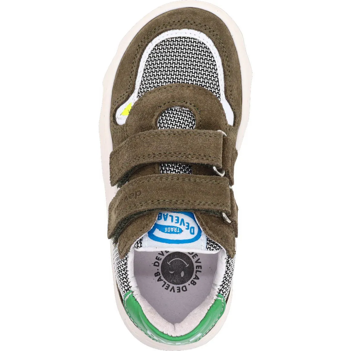 Develab ~ LowCut Sport Sneaker Klett ~ Kaki Suede