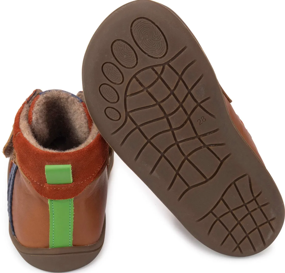 Develab ~ MidCut Klettschuh Warm + TEX ~ Cognac