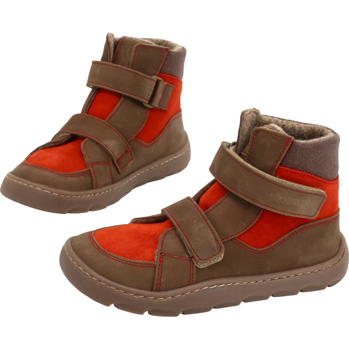 Däumling ~ Fati HighCut Leder Warm ~ Orange