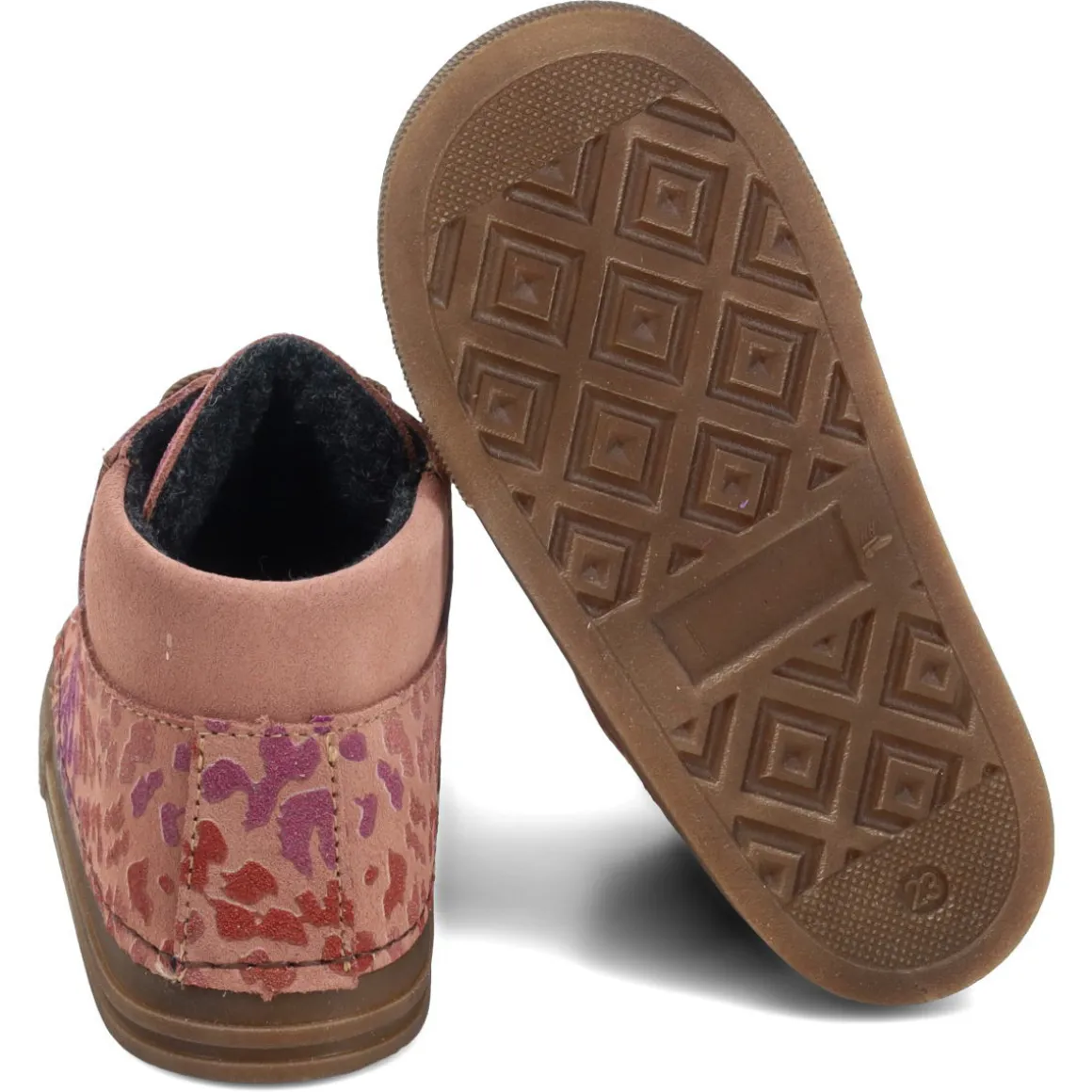 Däumling softie ~ Ecki HighCut Sneaker Fleece ~ Old Rose Leo