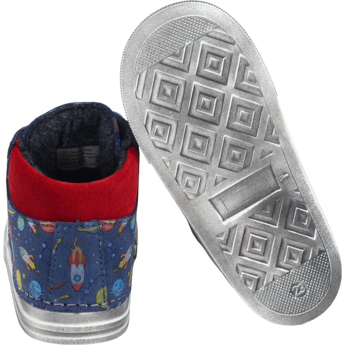 Däumling softie ~ Ecki HighCut Sneaker Wollfleece ~ Space Jeans