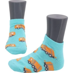 Ewers ~ Sneakersocken Low 2er Set ~ Müllwagen Blau/Türkis