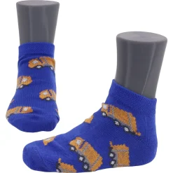 Ewers ~ Sneakersocken Low 2er Set ~ Müllwagen Blau/Türkis